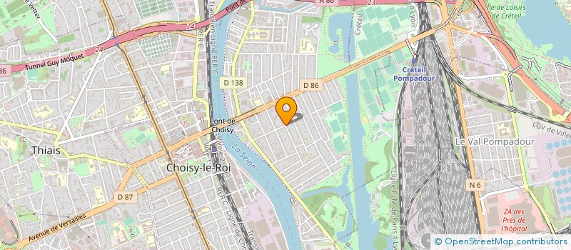 localisation de l'entreprise T2M à CHOISY-LE-ROI