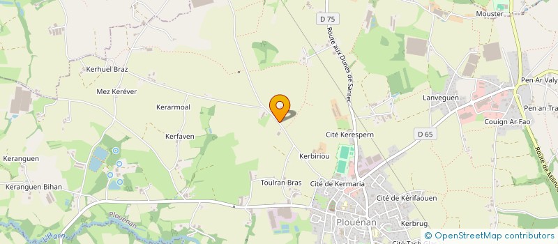 localisation de l'entreprise T2M  PLOUENAN