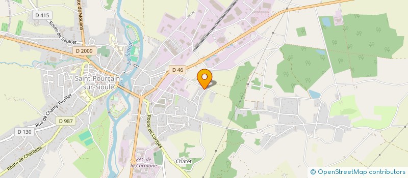 localisation de l'entreprise T2M à SAINT-POURCAIN-SUR-SIOULE
