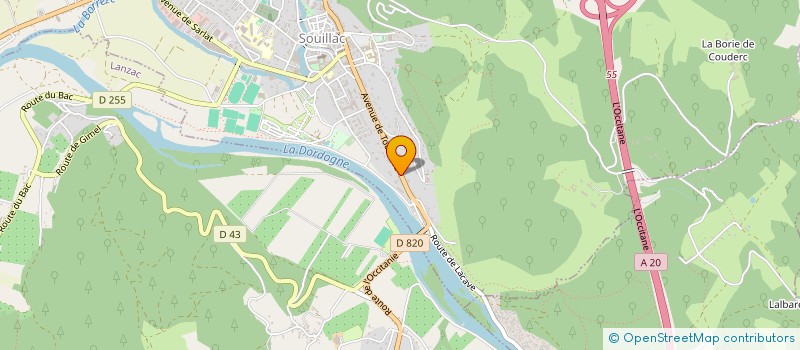 localisation de l'entreprise T2M  SOUILLAC