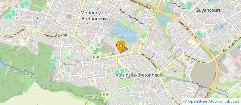 localisation de l'entreprise T2M ENGINEERING  VOISINS-LE-BRETONNEUX