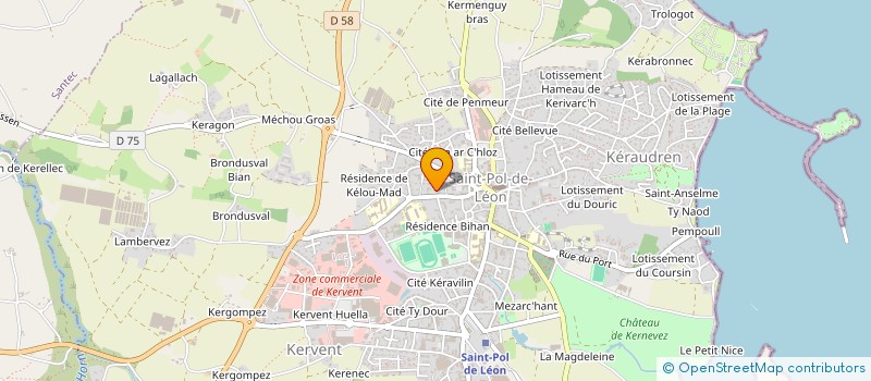 localisation de l'entreprise T2M SPORT  SAINT-POL-DE-LEON