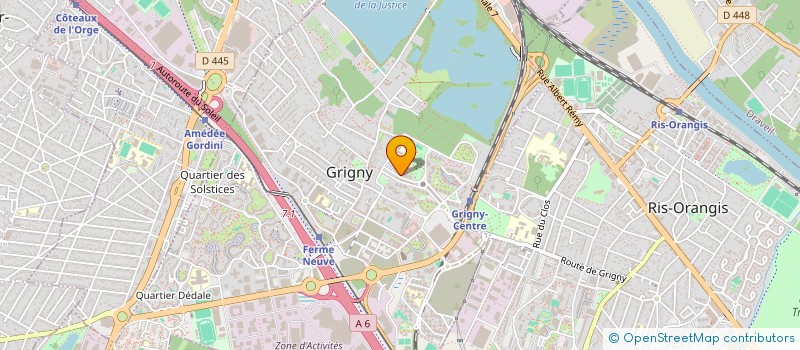 localisation de l'entreprise T2M-VTC à GRIGNY