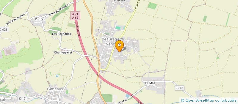 localisation de l'entreprise T2MN INVEST  BEAUREGARD-VENDON