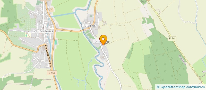 localisation de l'entreprise T2MP à CHALAINES