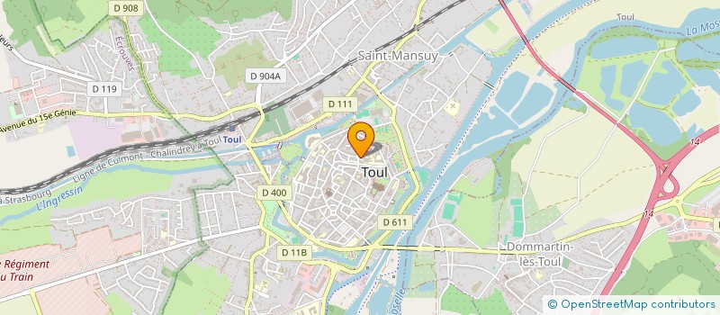 localisation de l'entreprise T2MS à TOUL