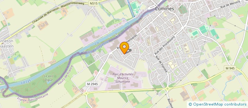 localisation de l'entreprise T2S 2  COMINES