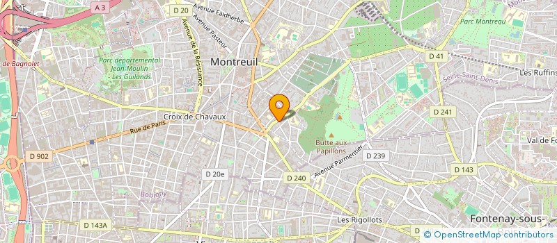 localisation de l'entreprise T2S BATIMENT à MONTREUIL