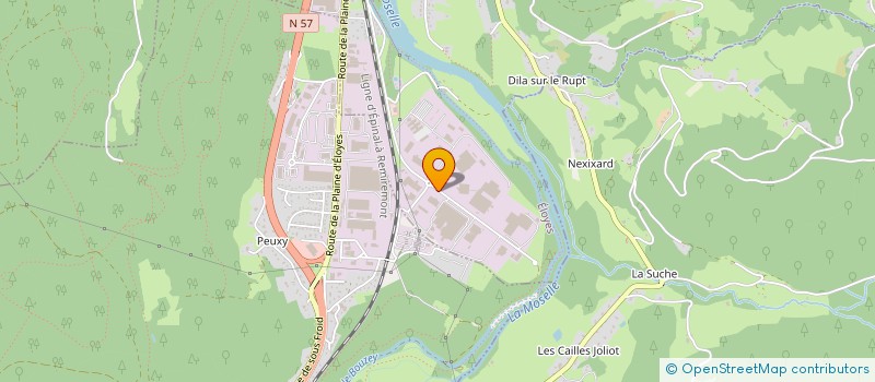 localisation de l'entreprise T2VE  ELOYES