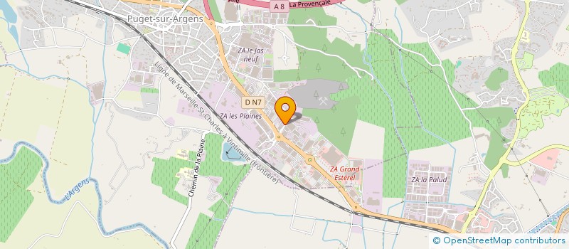 localisation de l'entreprise T2Z  PUGET-SUR-ARGENS