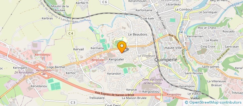 localisation de l'entreprise T2Z ACCESS  QUIMPERLE