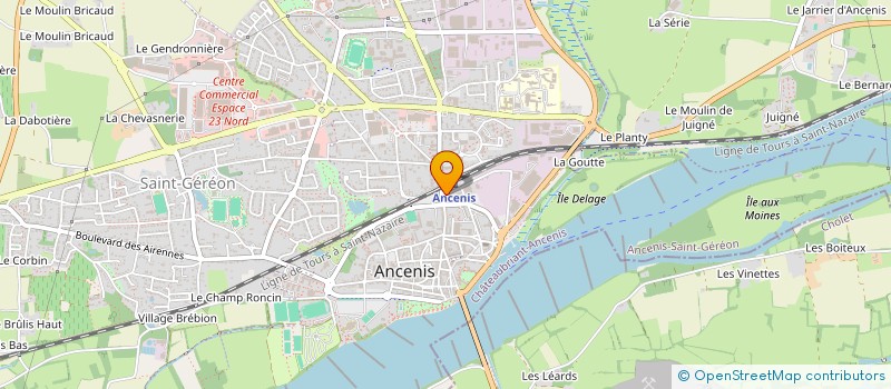 localisation de l'entreprise T3  ANCENIS-SAINT-GEREON