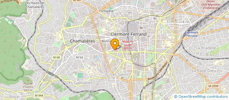 localisation de l'entreprise T3 BEAUMARCHAIS  CLERMONT-FERRAND