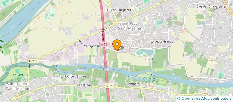 localisation de l'entreprise T3A  SAINT-PRYVE-SAINT-MESMIN