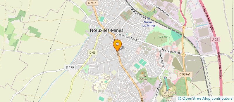 localisation de l'entreprise T3C à NŒUX-LES-MINES