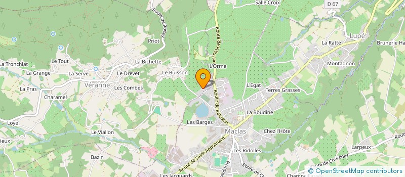 localisation de l'entreprise T3E  VERANNE