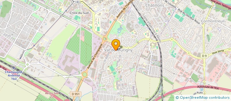 localisation de l'entreprise T3E REIMS à REIMS