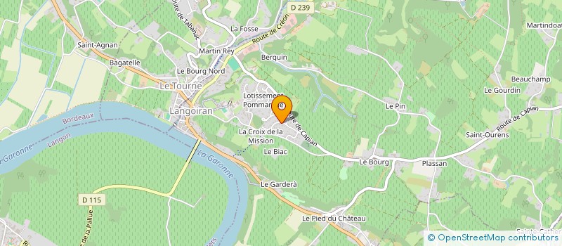 localisation de l'entreprise T3ELEC  LANGOIRAN