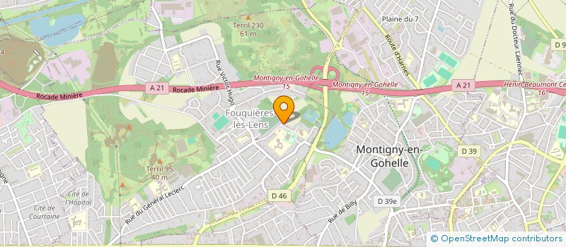 localisation de l'entreprise T3M  FOUQUIERES-LES-LENS