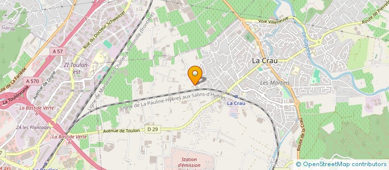 localisation de l'entreprise T3MA  LA CRAU