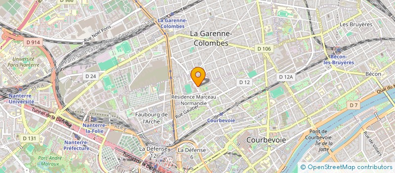 localisation de l'entreprise T4T à COURBEVOIE