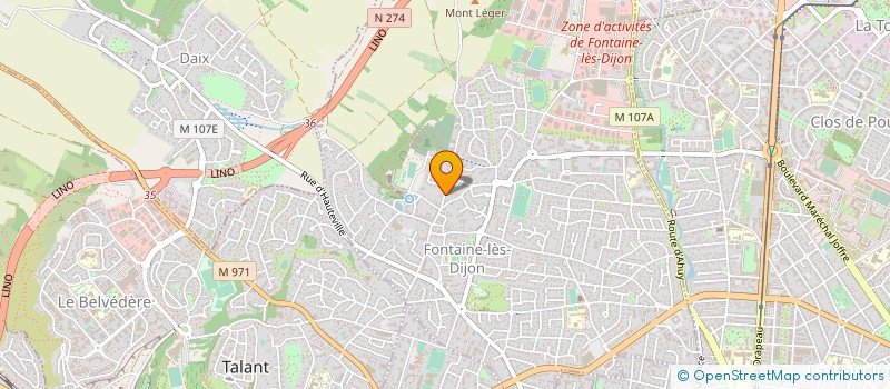localisation de l'entreprise TA à FONTAINE-LES-DIJON