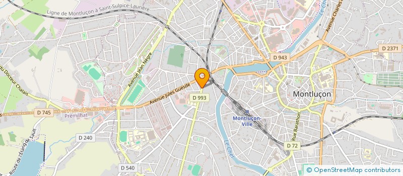 localisation de l'entreprise TA BEAUTYLOC à MONTLUCON