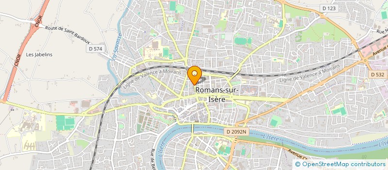 localisation de l'entreprise TA BOUCHERIE  ROMANS-SUR-ISERE