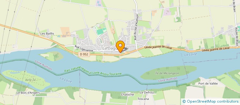 localisation de l'entreprise TA BOULANGERIE  LOIRE-AUTHION