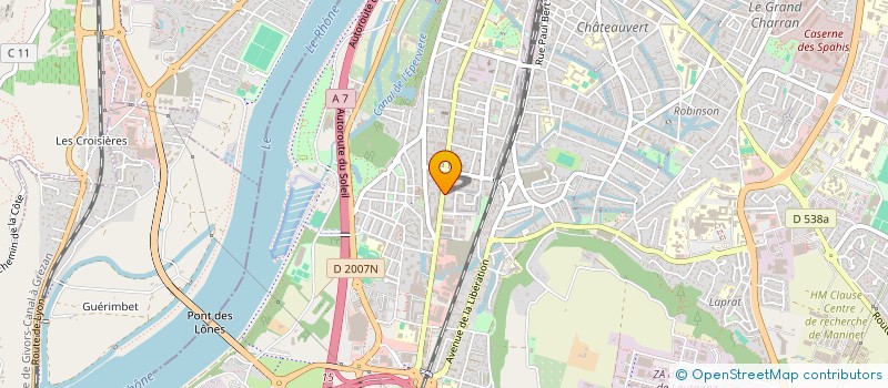 localisation de l'entreprise TA'COM  VALENCE