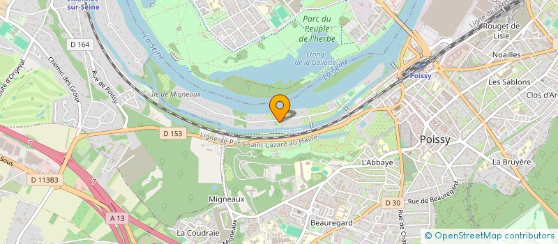 localisation de l'entreprise TA GUEULE PRODUCTION  POISSY