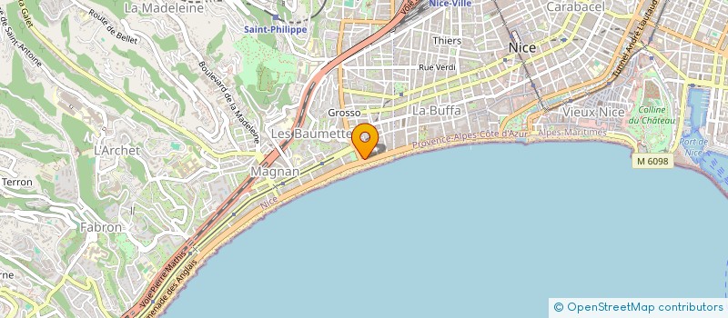 localisation de l'entreprise TA INVEST à NICE