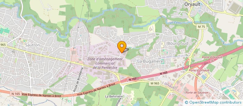 localisation de l'entreprise TA'LYAS AUTO à ORVAULT