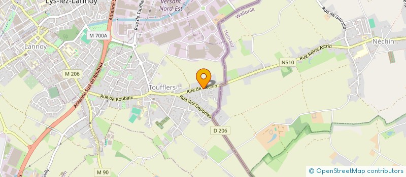 localisation de l'entreprise TA PROHM  TOUFFLERS