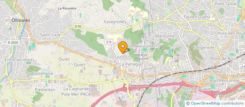 localisation de l'entreprise TA2  OLLIOULES