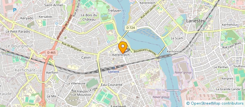 localisation de l'entreprise TA2B - CENTRE  LORIENT