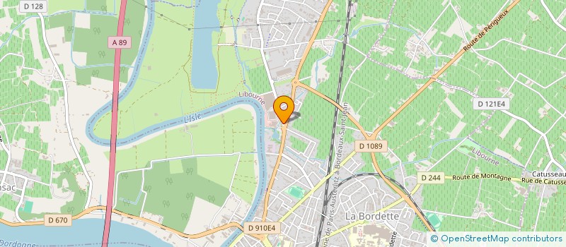 localisation de l'entreprise TA2F à LIBOURNE