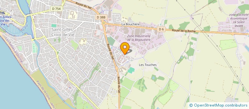 localisation de l'entreprise TA2VI à SAINT-GILLES-CROIX-DE-VIE