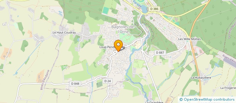 localisation de l'entreprise TAA COSNEAU à BAGNOLES DE L'ORNE NORMANDIE