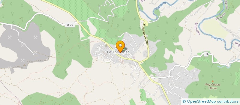 localisation de l'entreprise TAAC - THORONET AGRICULTURE ARTISANAT COMMERCE  LE THORONET