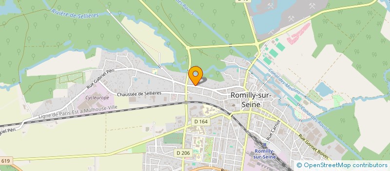 localisation de l'entreprise TAB à ROMILLY-SUR-SEINE
