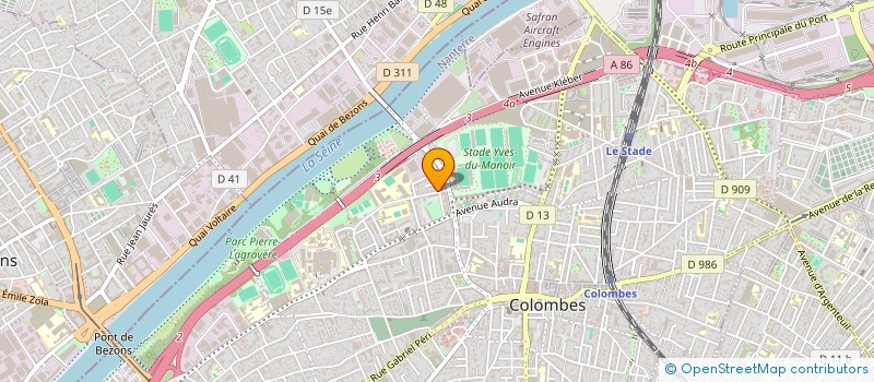 localisation de l'entreprise TAB COURSES à COLOMBES
