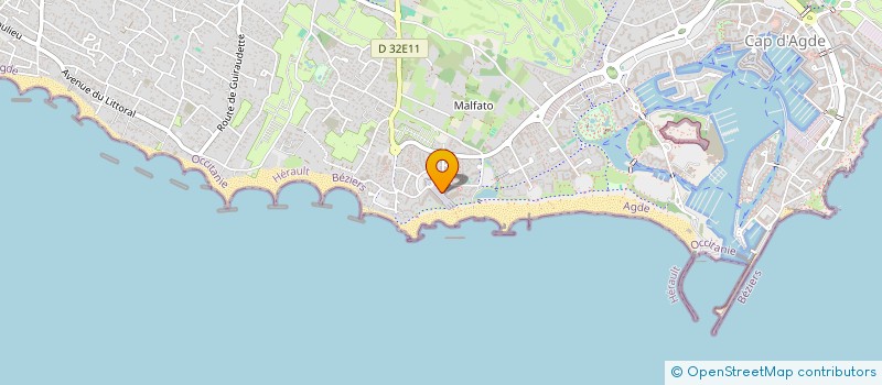 localisation de l'entreprise TABAC ARENA à AGDE