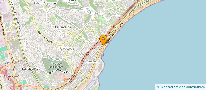 localisation de l'entreprise TABAC CALIFORNIE à NICE