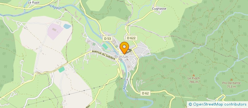 localisation de l'entreprise TABAC CARAYON  BRASSAC