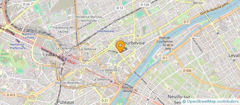 localisation de l'entreprise TABAC COTTEN à COURBEVOIE