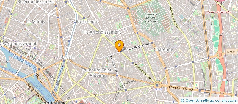 localisation de l'entreprise TABAC DE CHARONNE  PARIS