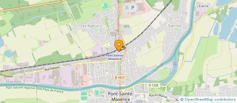 localisation de l'entreprise TABAC DE LA GARE  PONT-SAINTE-MAXENCE