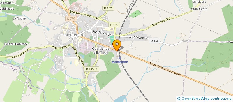 localisation de l'entreprise TABAC DE LA GARE  MONTENDRE