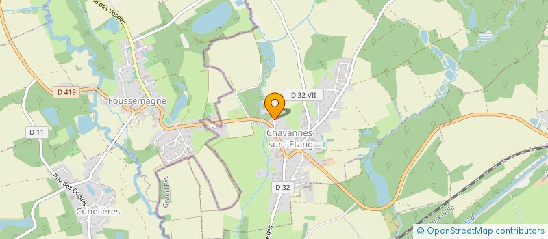 localisation de l'entreprise TABAC DU CENTRE  CHAVANNES-SUR-L'ETANG